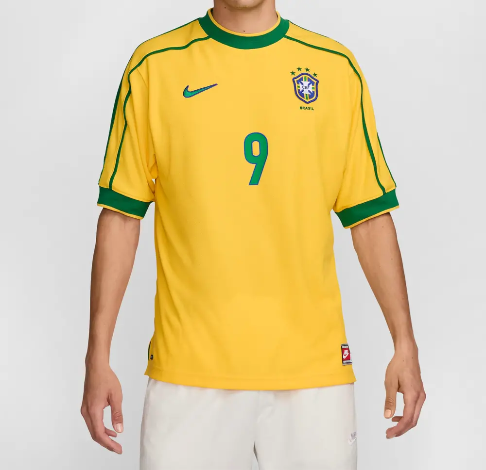 Áo Nike Brazil 1998 Reissue Jersey ‘Ronaldo’ IB1155-741 - Ảnh 3