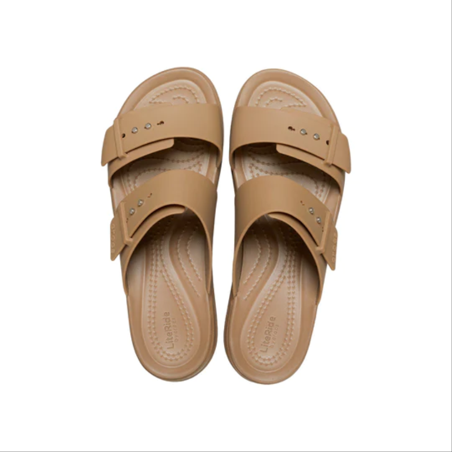 Dép Crocs Brooklyn Buckle Low ‘Khaki’ 207431-260 - Ảnh 3