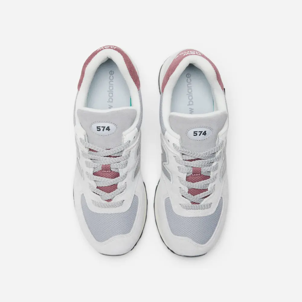 Giày New Balance 574 ‘Arctic Grey Maroon’ U574KBR - Ảnh 4