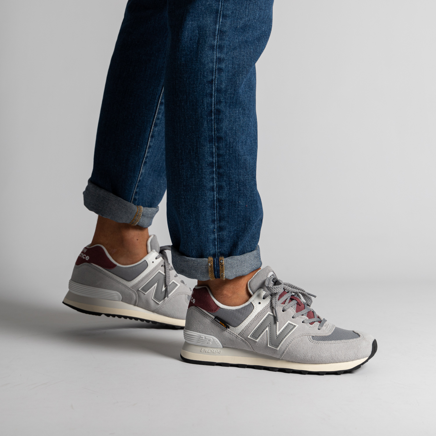 Giày New Balance 574 ‘Arctic Grey Maroon’ U574KBR - Ảnh 2