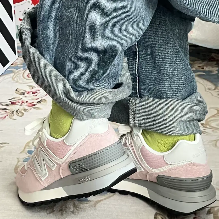 Giày New Balance 574 ‘Pink’ U574LGOP - Ảnh 5