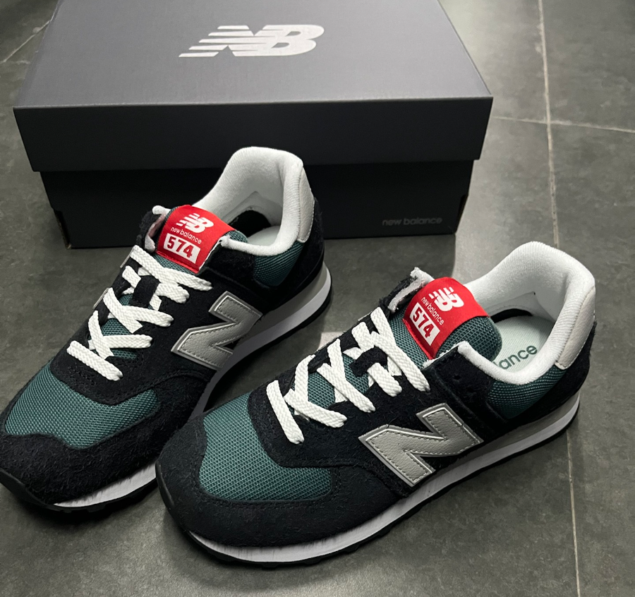 Giày New Balance 574 V2 ‘Black Grey Matter’ U574MGH - Ảnh 4