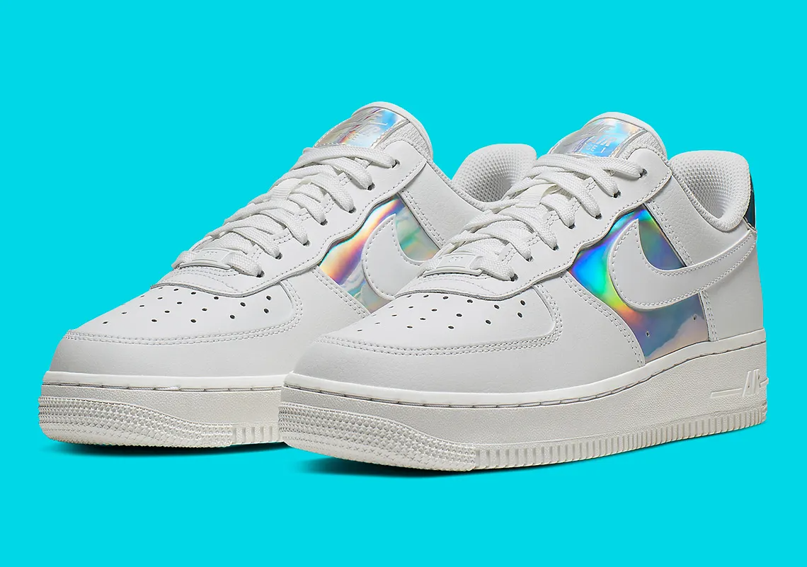 Giày Nike Air Force 1 Low ‘White Iridescent’ CJ9704-100 - Ảnh 3