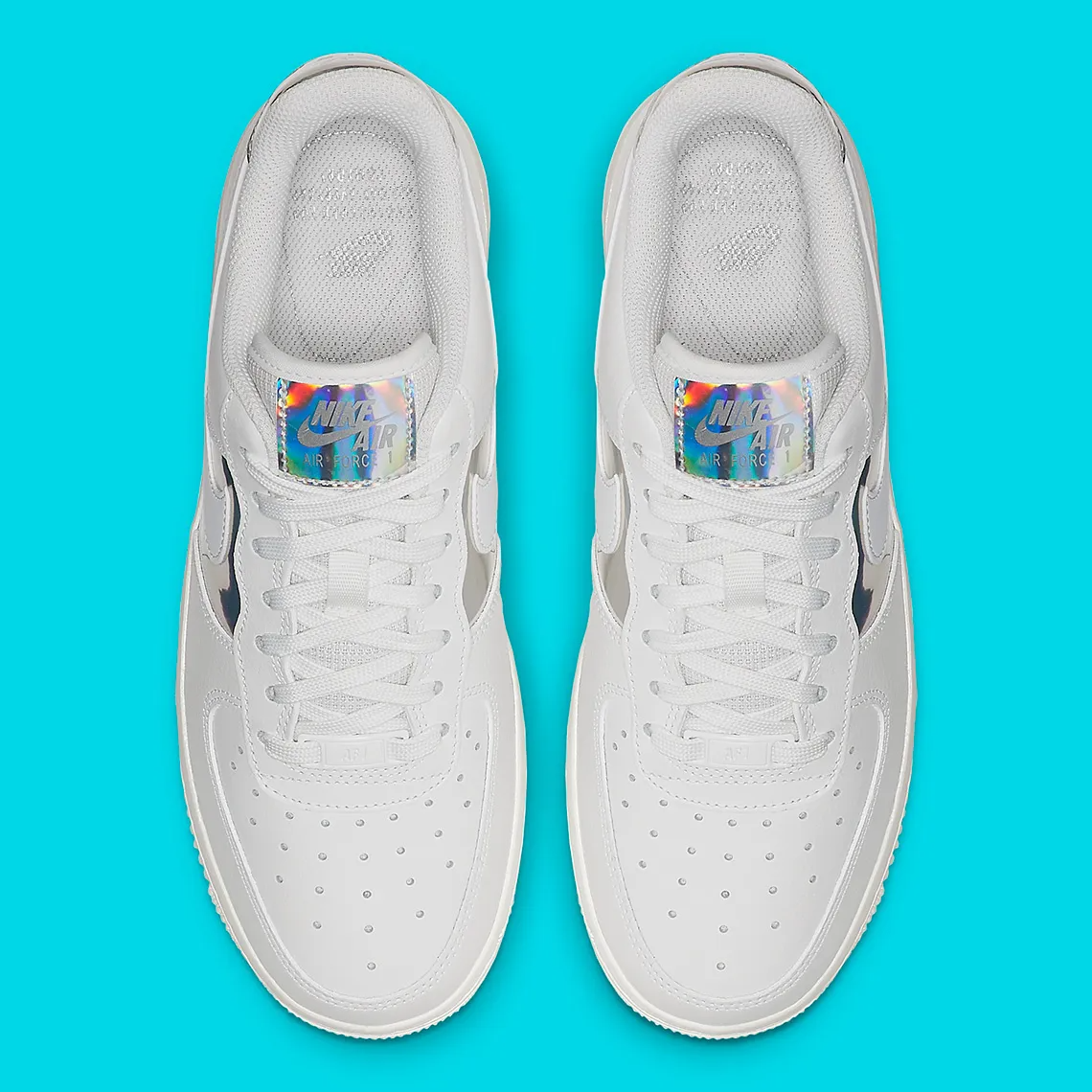 Giày Nike Air Force 1 Low ‘White Iridescent’ CJ9704-100 - Ảnh 4