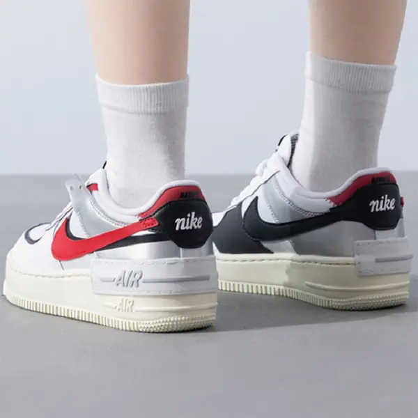 Alternative view of Giày Nike Air Force 1 Shadow ‘White Metallic Silver’ FN6335-100