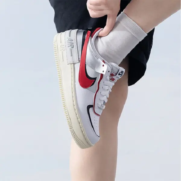Giày Nike Air Force 1 Shadow ‘White Metallic Silver’ FN6335-100 - Ảnh 4