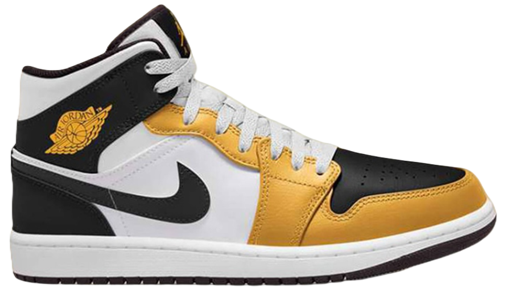 Giày Nike Air Jordan 1 Mid ‘Yellow Black White’ DQ8426-701