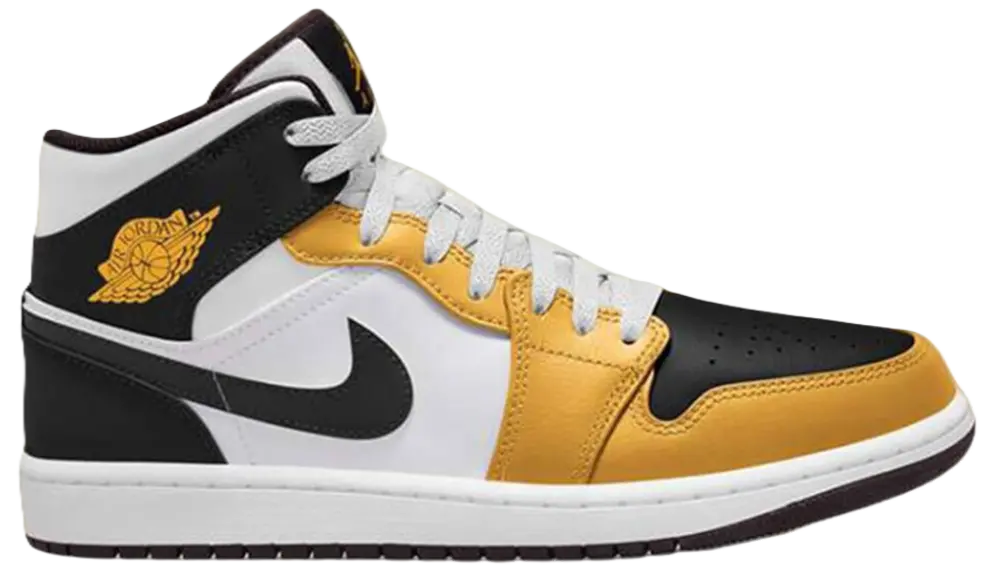 Giày Nike Air Jordan 1 Mid ‘Yellow Black White’ DQ8426-701