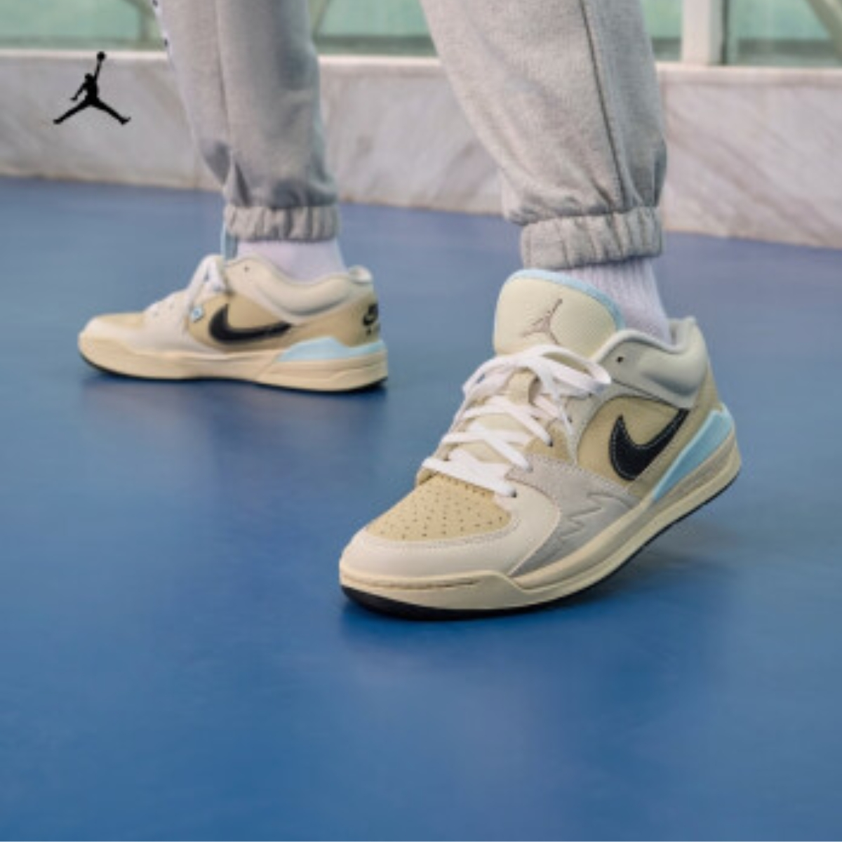 Giày Nike Air Jordan Stadium 90 'Sanddrift Glacier Blue' HQ3438-101 - Ảnh 4