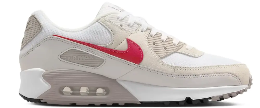 Giày Nike Air Max 90 'White College Grey Vast Grey University Red' DM0029-113