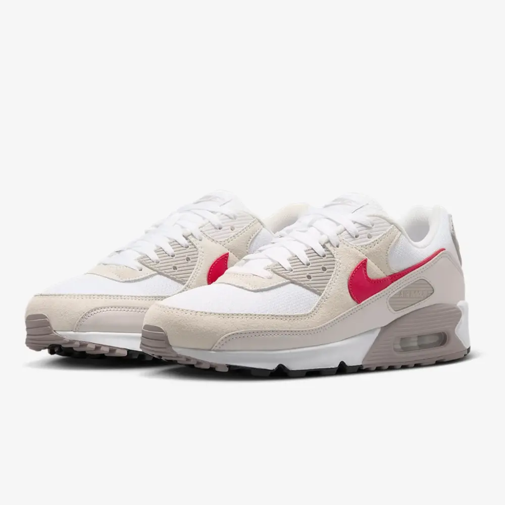 Giày Nike Air Max 90 'White College Grey Vast Grey University Red' DM0029-113 - Ảnh 5