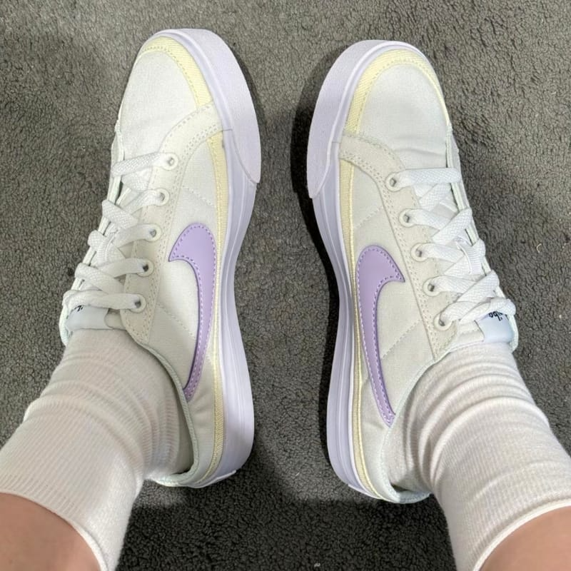 Giày Nike Court Legacy Mule ‘Sail Violet Mist’ HJ3494-151 - Ảnh 4