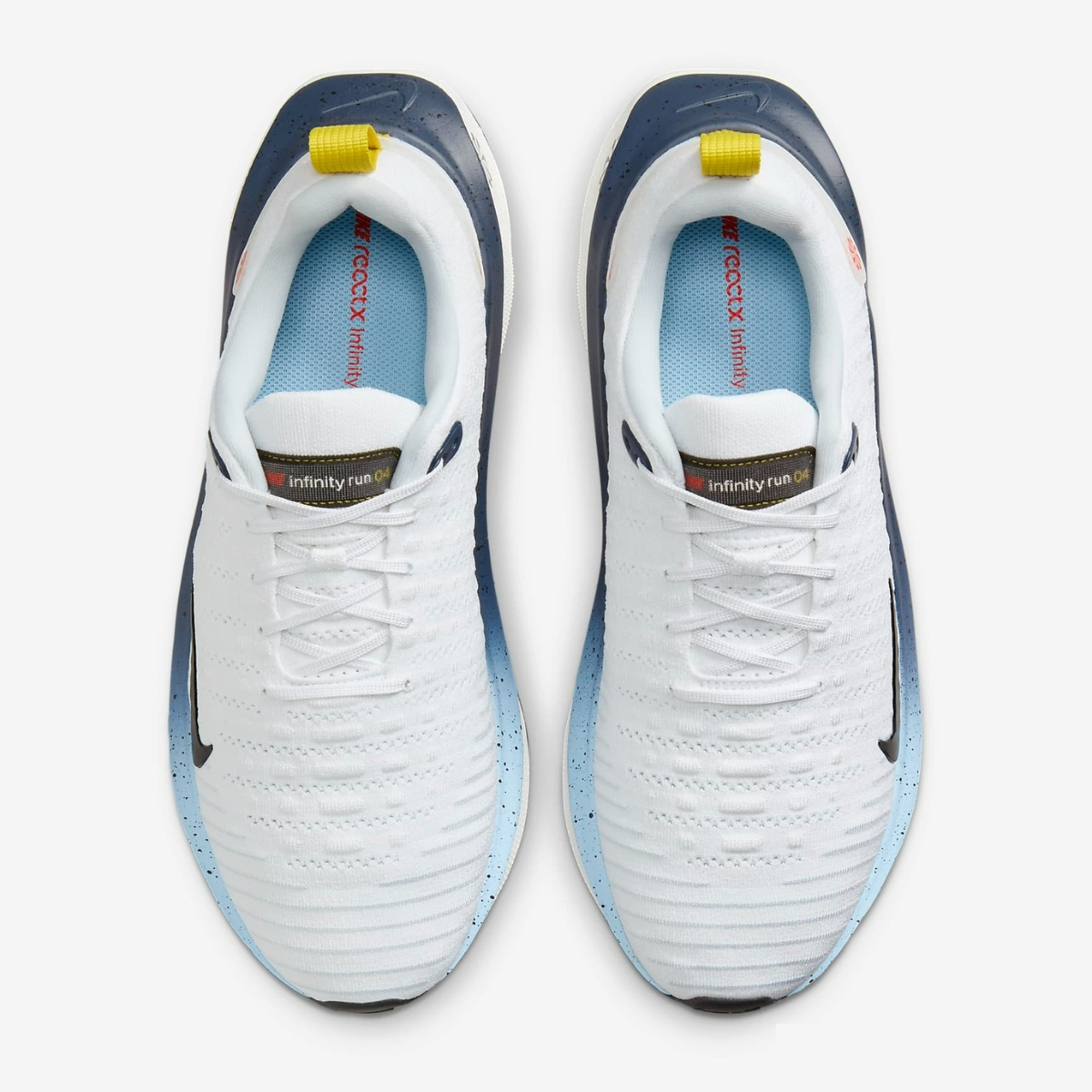 Alternative view of Giày Nike ReactX Infinity Run 4 ‘White Navy Yellow’ HJ9071-100