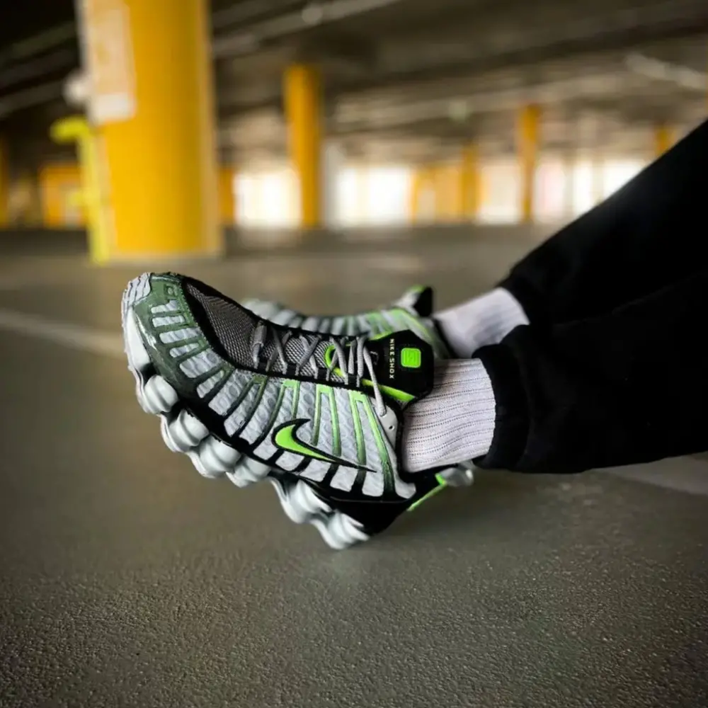 Giày Nike Shox TL ‘Wolf Grey Lime’ AV3595-005 - Ảnh 4