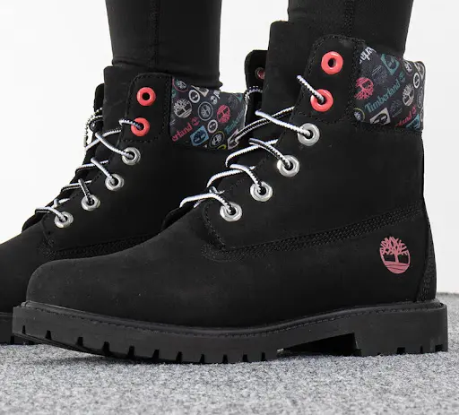 Giày Timberland Nubuck Leather Waterproof 6 Inch Boots ‘Black’ A5M24001 - Ảnh 3