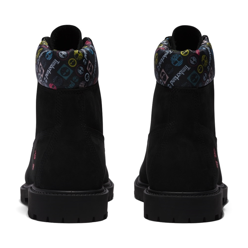 Giày Timberland Nubuck Leather Waterproof 6 Inch Boots ‘Black’ A5M24001 - Ảnh 4