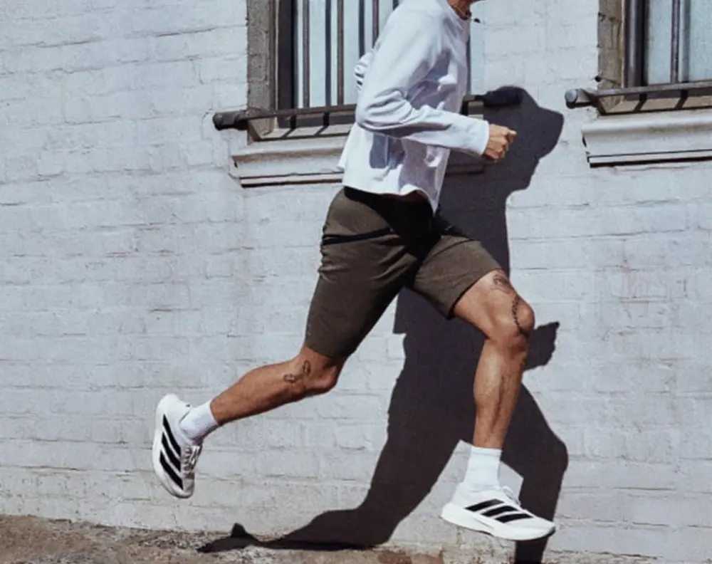 Alternative view of Giày Adidas Adizero Evo SL 'White Black' JH6206