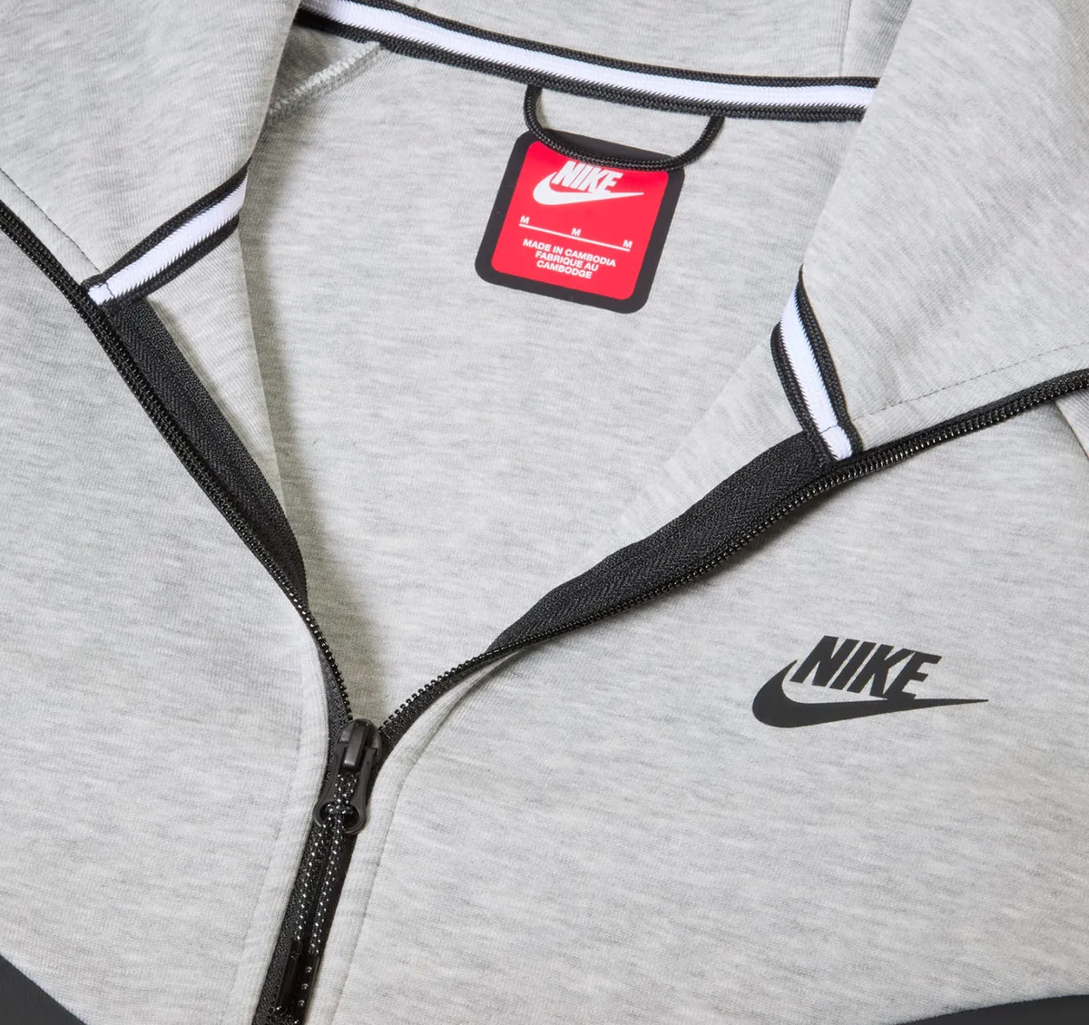 Alternative view of Áo Nike Tech Fleece Full Zip Hoodie ‘Dark Gray’ HV0950-063