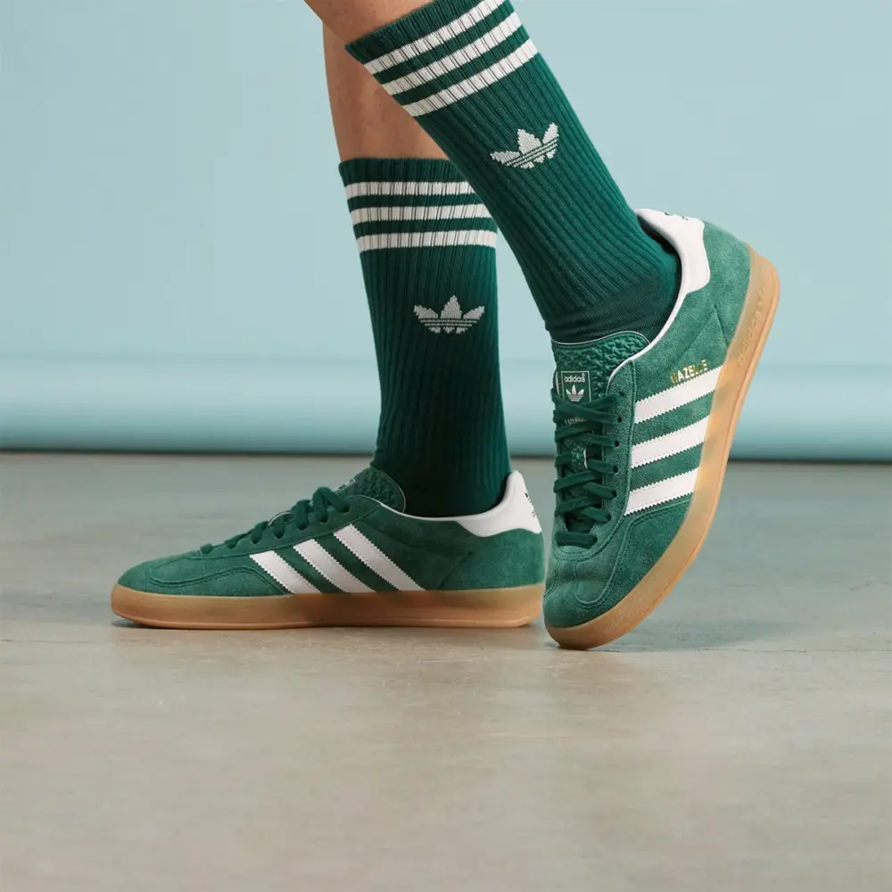 Giày Adidas Gazelle Indoor ‘Collegiate Green Gum’ JI2062 - Ảnh 3