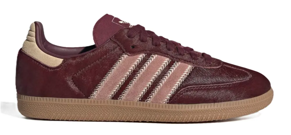 Giày Adidas Samba OG ‘Maroon Sand Strata Pony’ JP5330