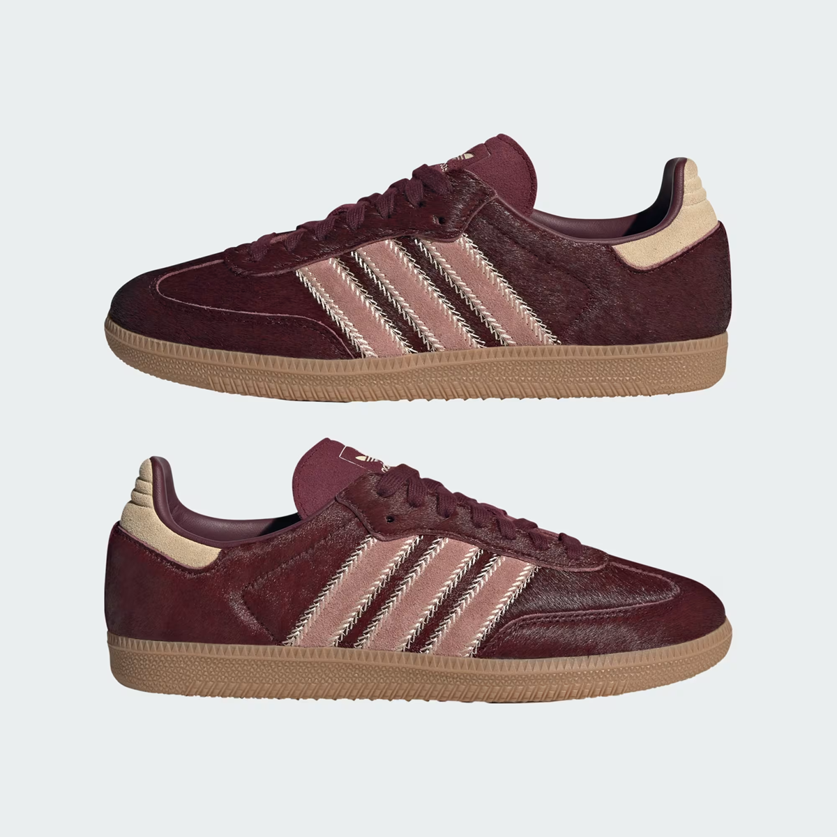 Giày Adidas Samba OG ‘Maroon Sand Strata Pony’ JP5330 - Ảnh 6