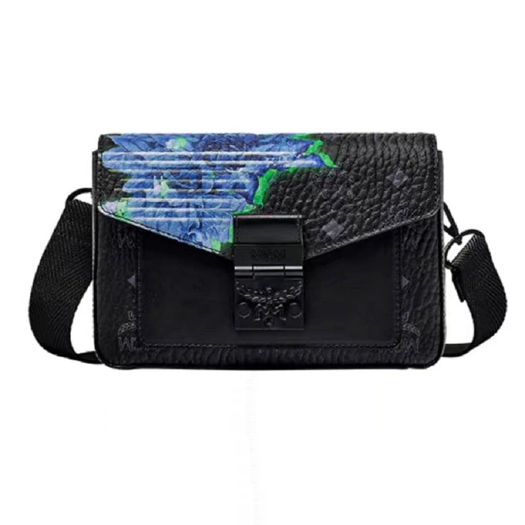 Túi MCM Floral Visetos Milllie Tech ‘Black’ MMRBSME02BK001