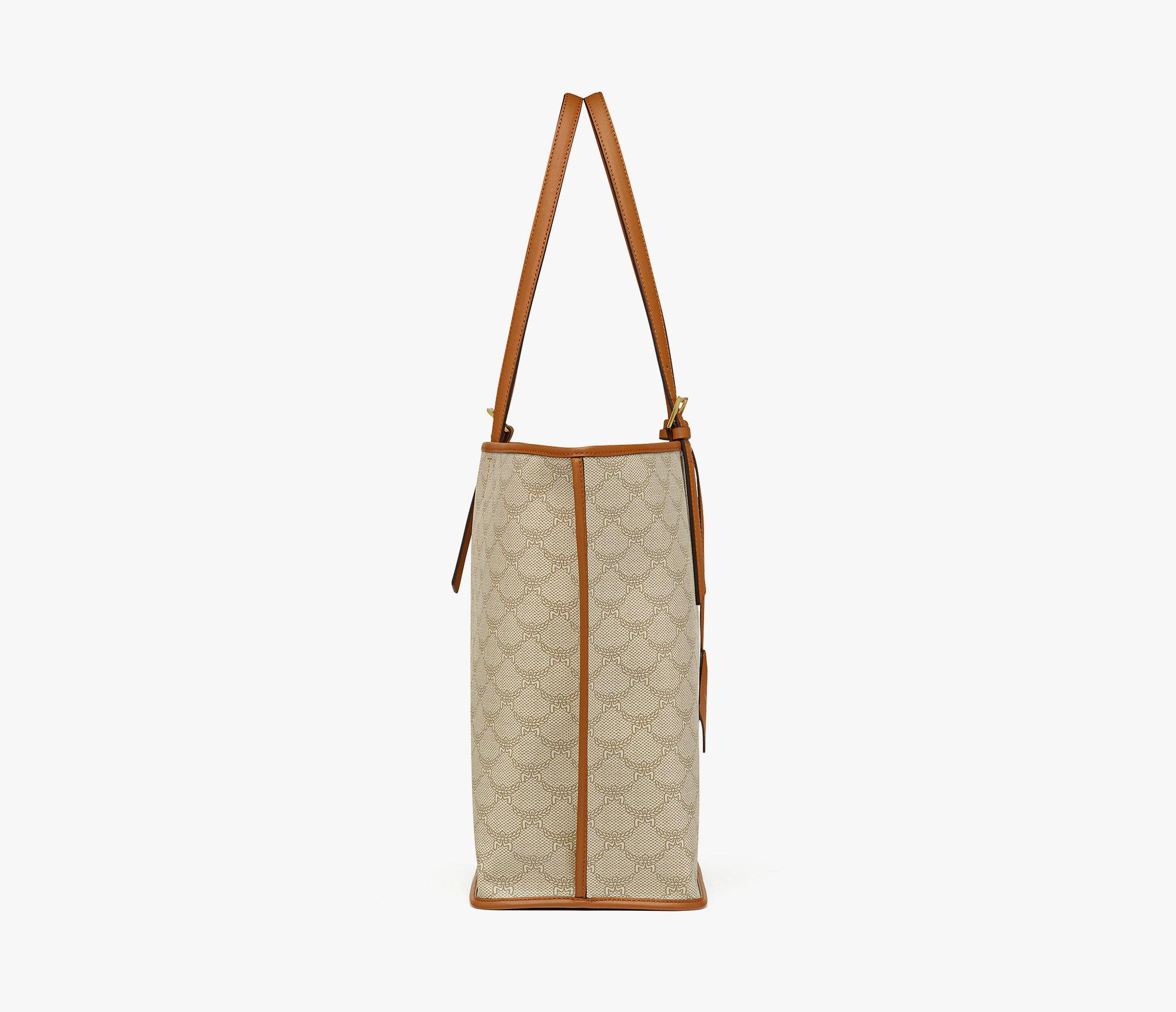 Túi MCM Himmel Shopper in Lauretos ‘Beige’ MWPESAC03I9001 - Ảnh 2