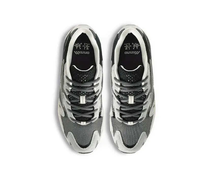 Giày Mizuno Wave Rider 10 ‘Dark Grey Lime Yellow’ D1GA246401 - Ảnh 4