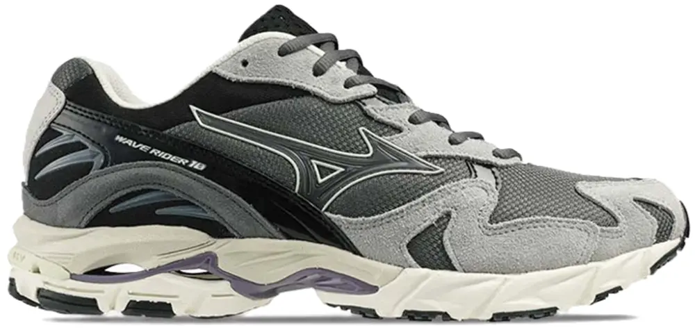 Giày Mizuno Wave Rider 10 ‘Dark Grey Lime Yellow’ D1GA246401