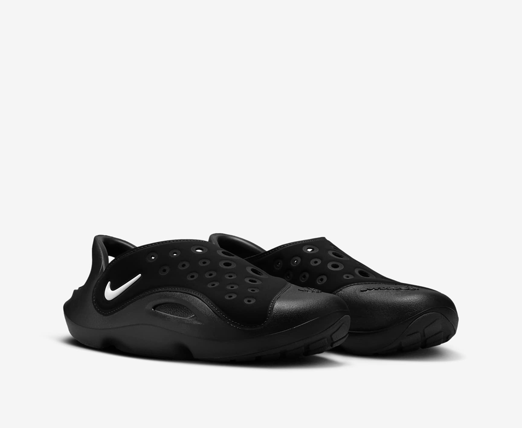 Dép Nike Aqua Swoosh GS ‘Black Anthracite White’ FV6363-002 - Ảnh 4