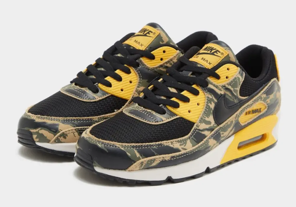Giày Nike Nike Air Max 90 Premium 'Black Gold Camo' IF1721-001 - Ảnh 5