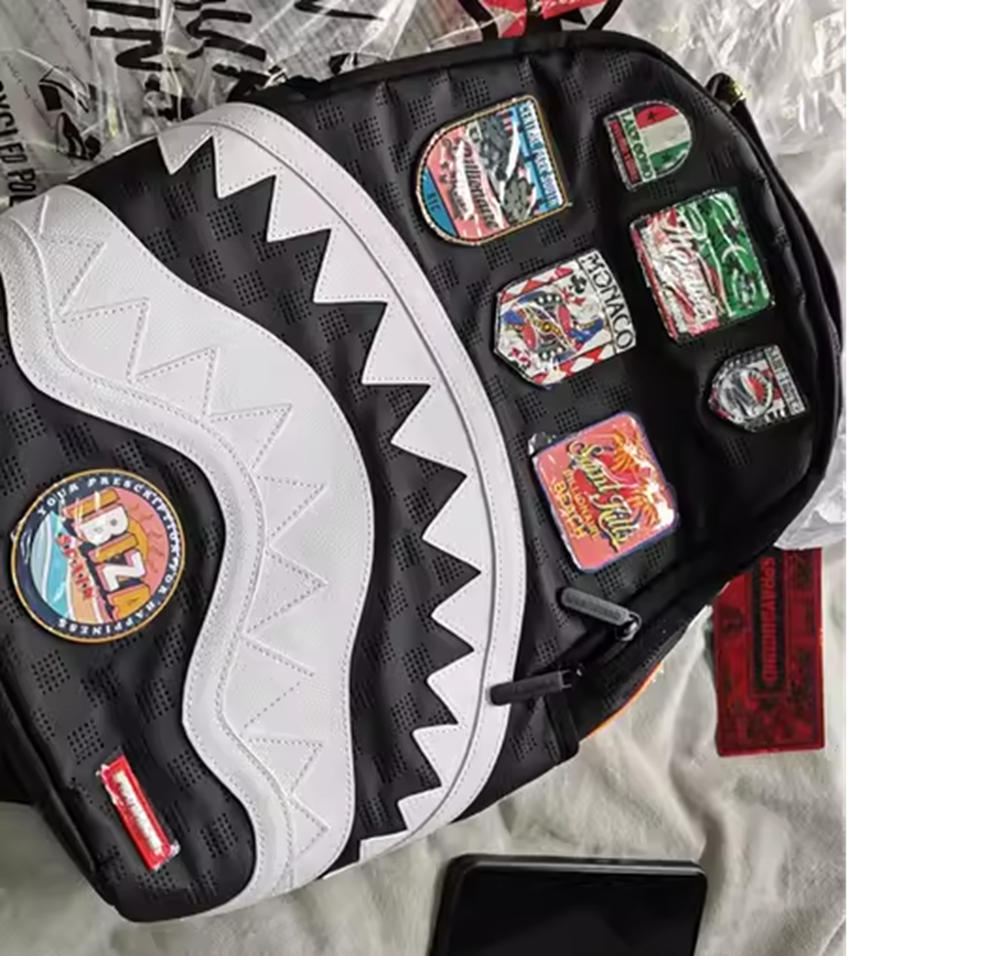 Balo Sprayground Logo ‘Black’ W1115706 - Ảnh 5