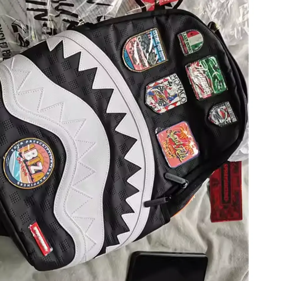 Balo Sprayground Logo ‘Black’ W1115706 - Ảnh 5