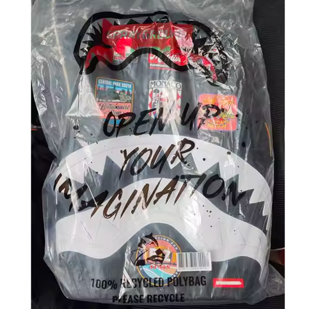 Balo Sprayground Logo ‘Black’ W1115706 - Ảnh 4