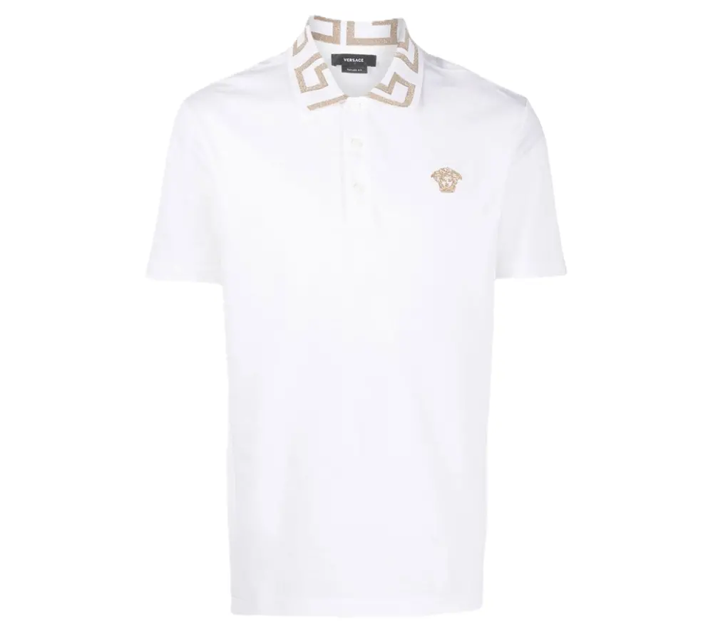 Áo Versace Greca Polo Shirt ‘White’ A874021-A06199-1W000