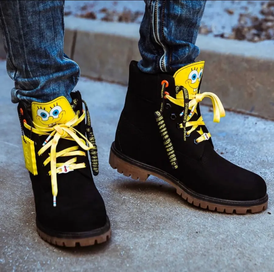 Alternative view of Giày Timberland 6 x SpongeBob SquarePants ‘Black’ A22TF001