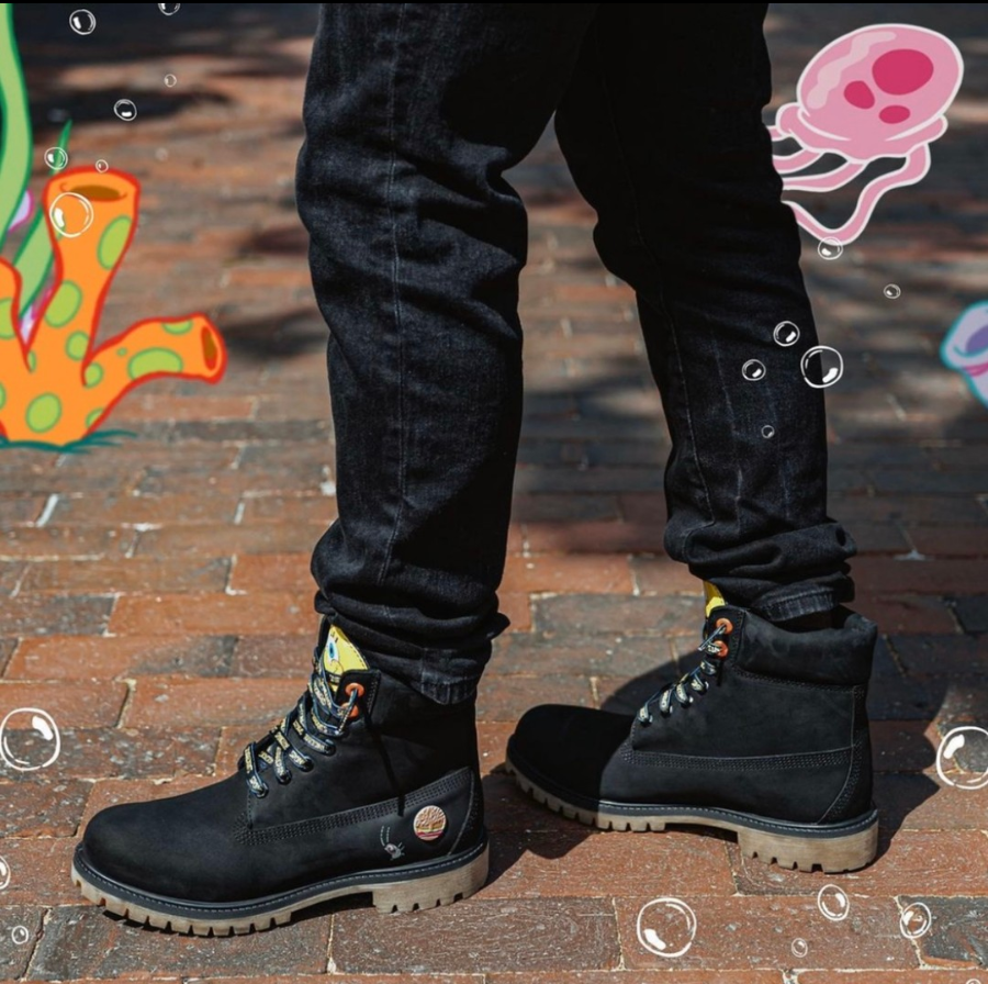 Giày Timberland 6 x SpongeBob SquarePants ‘Black’ A22TF001 - Ảnh 3