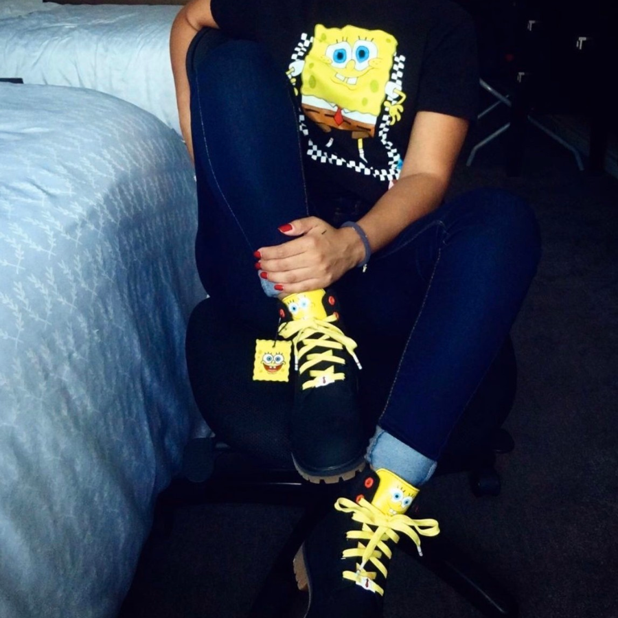 Giày Timberland 6 x SpongeBob SquarePants ‘Black’ A22TF001 - Ảnh 4