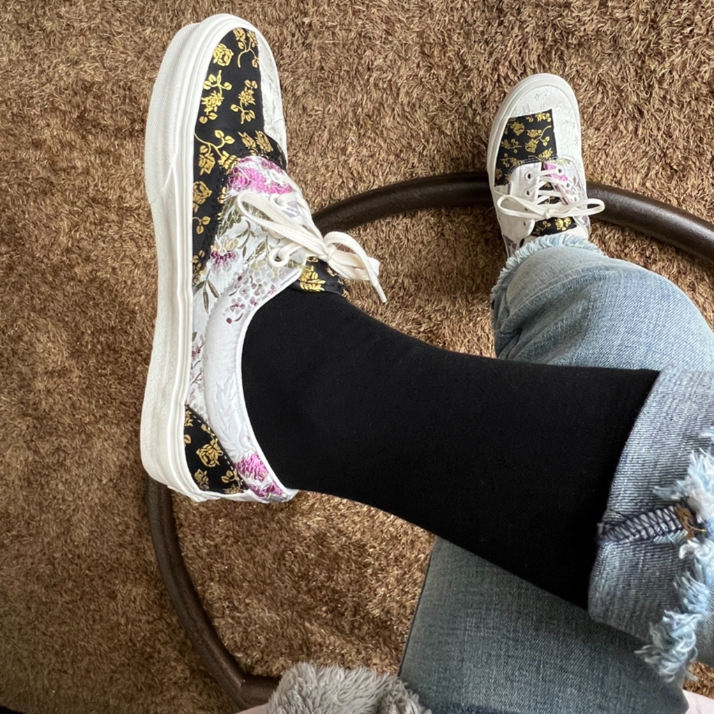 Giày Vans Brocade Era Shoes ‘Patchwork True White’ VN0A5KX58L8 - Ảnh 3