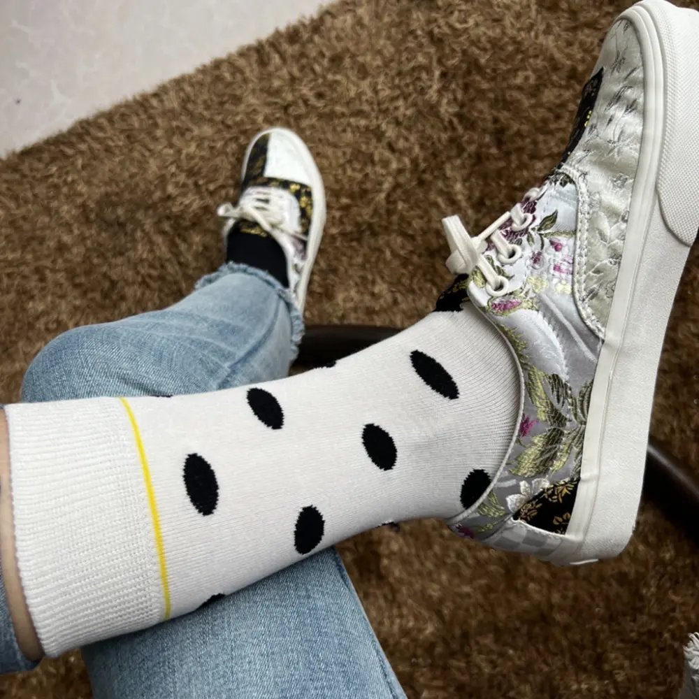 Alternative view of Giày Vans Brocade Era Shoes ‘Patchwork True White’ VN0A5KX58L8