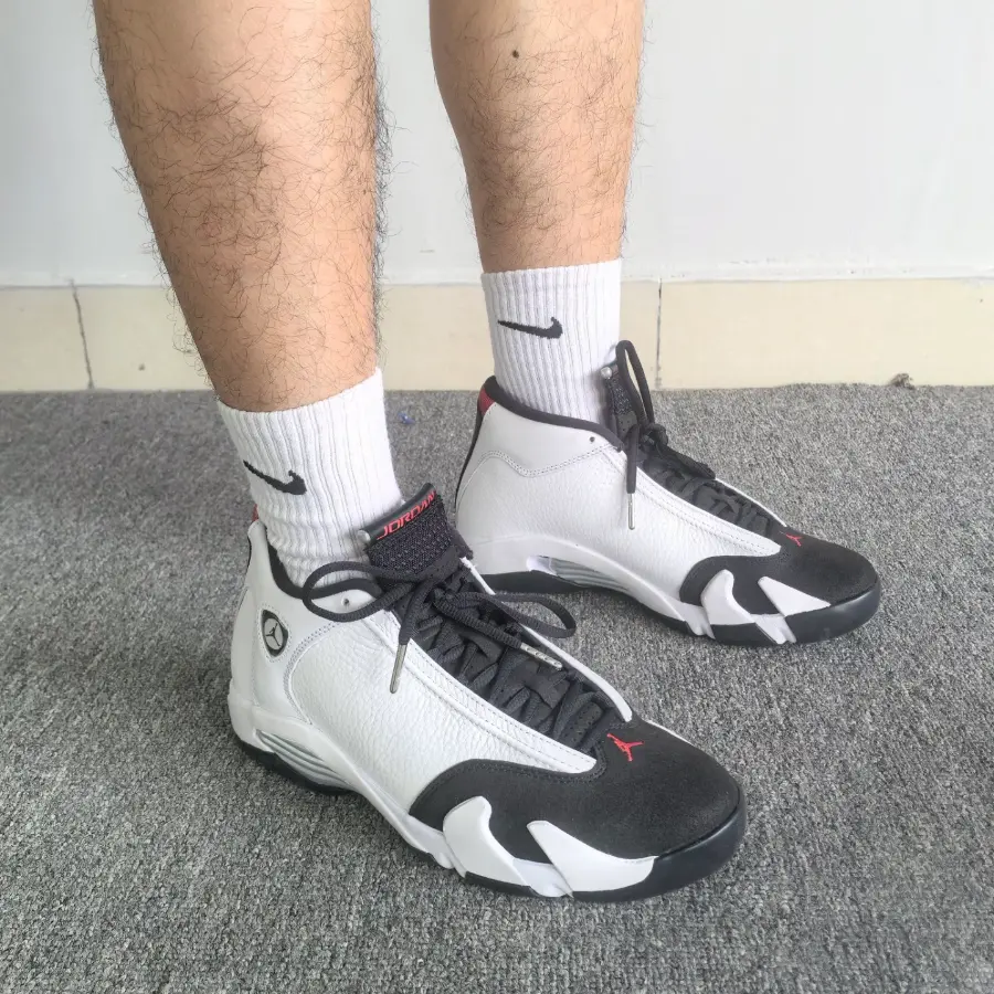 Giày Nike Air Jordan 14 Retro ‘Black Toe’ 487471-160 - Ảnh 3