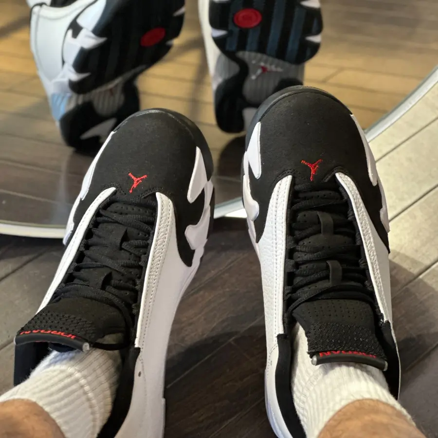 Giày Nike Air Jordan 14 Retro ‘Black Toe’ 487471-160 - Ảnh 5