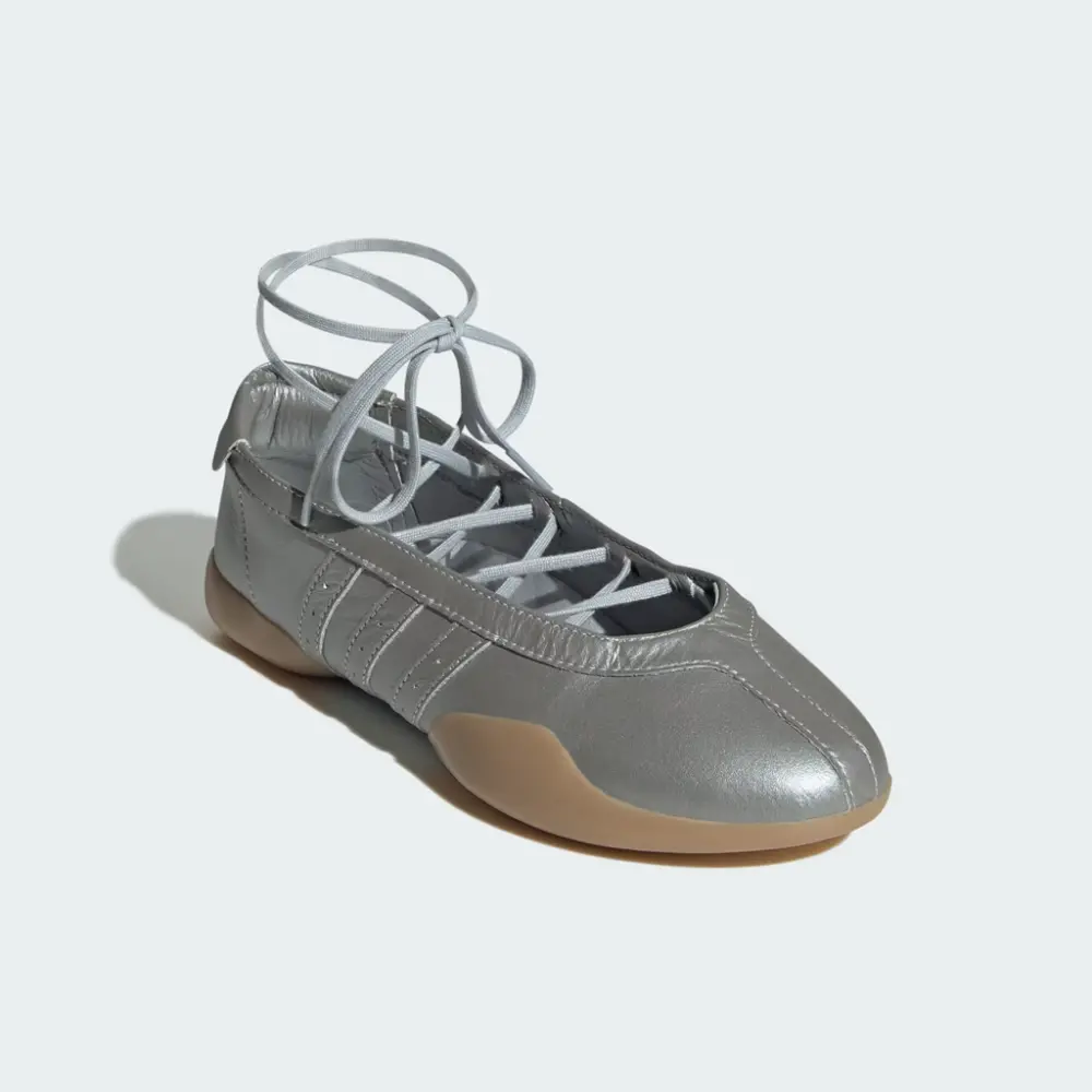 Giày Adidas Taekwondo Mei Ballet 'Silver Metallic Gum' JR7032 - Ảnh 5