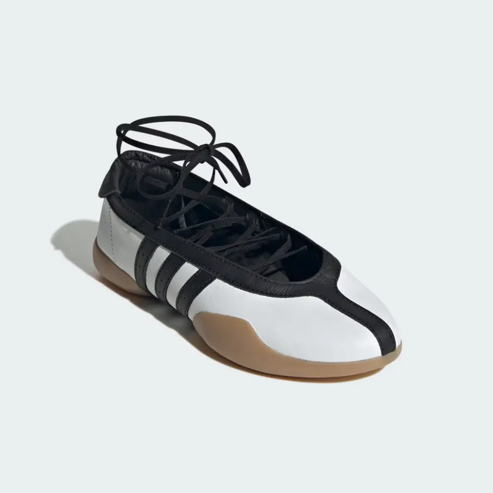 Giày Adidas Taekwondo Mei Ballet 'White Black' JR7030 - Ảnh 5