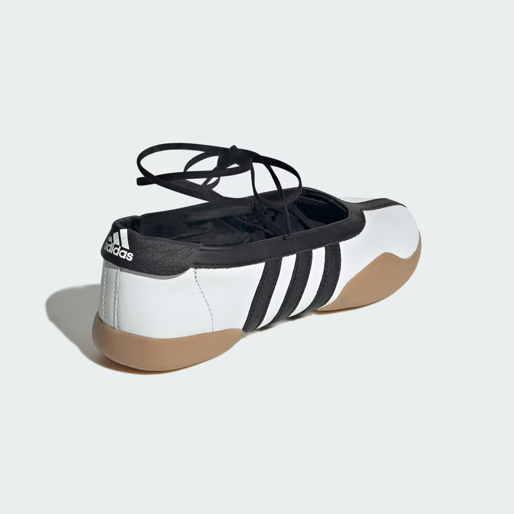 Giày Adidas Taekwondo Mei Ballet 'White Black' JR7030 - Ảnh 4