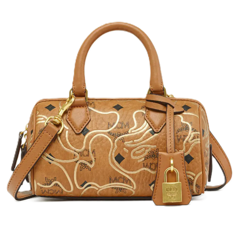 Túi MCM x Bape Ella LNY VI ‘Cognac’ MWBESEA10CO001