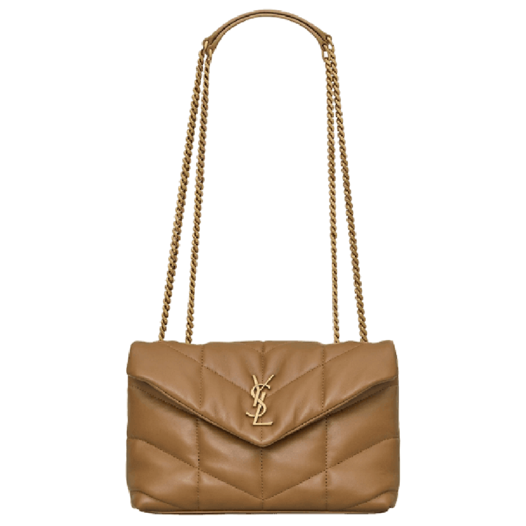 Túi Saint Laurent Toy Puffer ‘Dark Cork’ 7593371EL072760