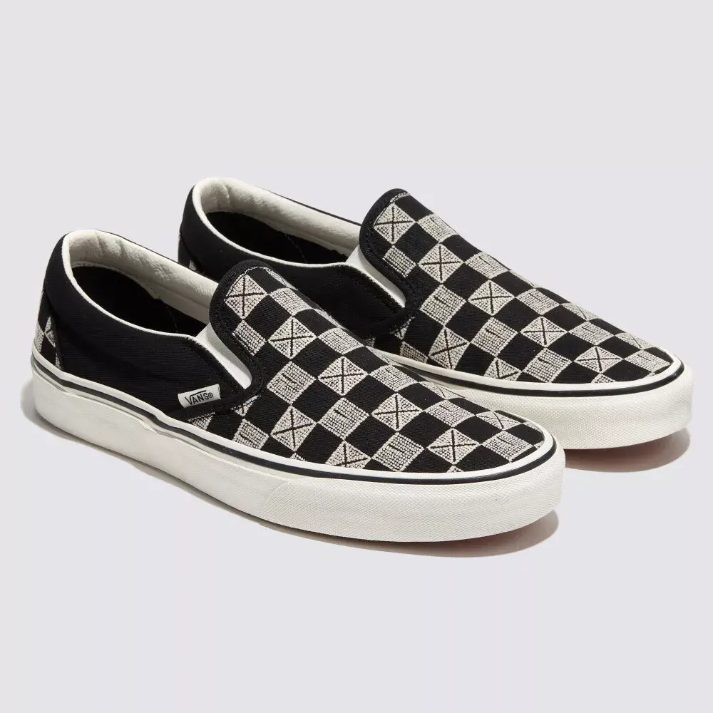 Giày Vans Stitch Checkerboard Slip-on ‘Black’ VN000BVZCJJ - Ảnh 6