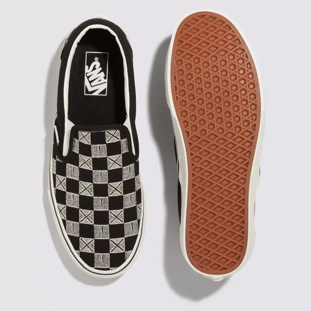 Giày Vans Stitch Checkerboard Slip-on ‘Black’ VN000BVZCJJ - Ảnh 5