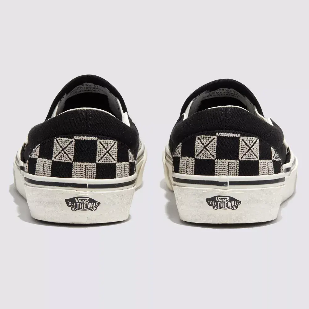 Giày Vans Stitch Checkerboard Slip-on ‘Black’ VN000BVZCJJ - Ảnh 3